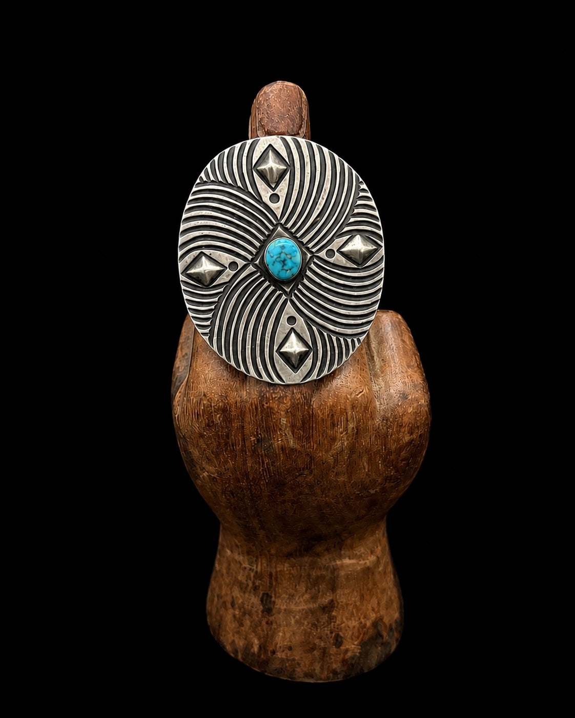Kingman Turquoise XL Concho Ring