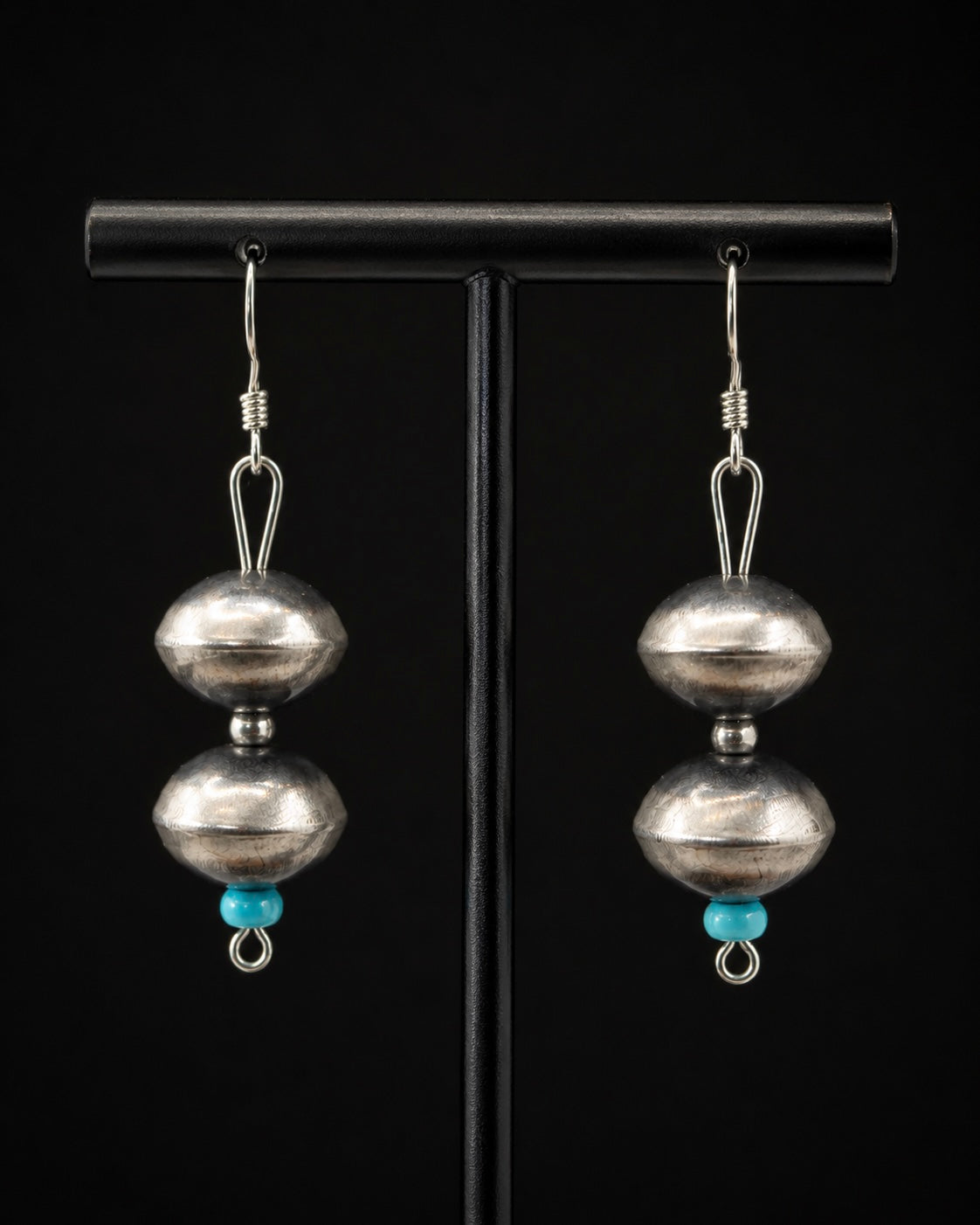 Navajo Pearl & Dangle Earring Set