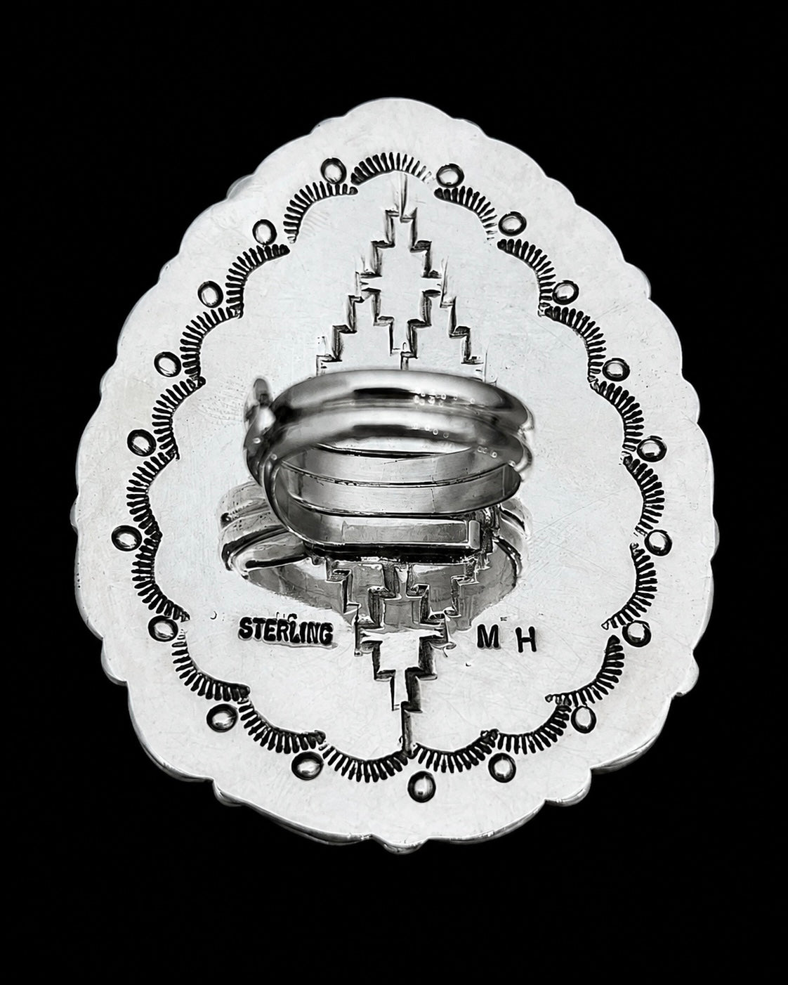 Adjustable Sleeping Beauty Turquoise 30 Stone Ring
