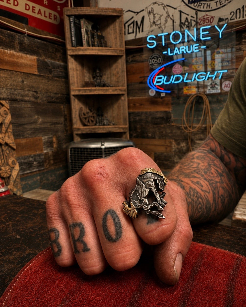 Adjustable Buckin’ Ring - 14K Gold