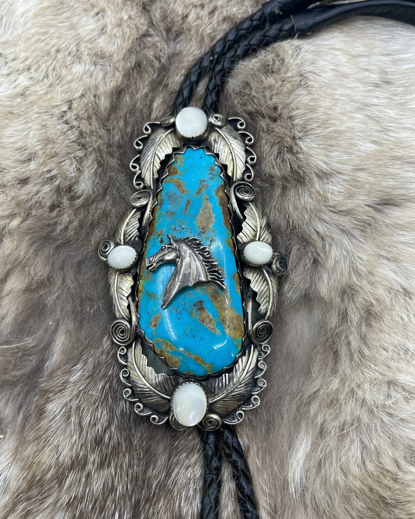Vintage Turquoise Bolo Tie