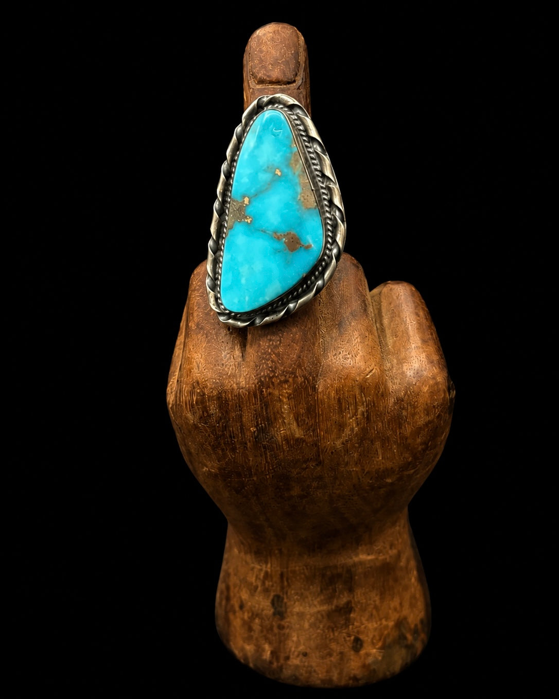 Adjustable Kingman Turquoise Ring