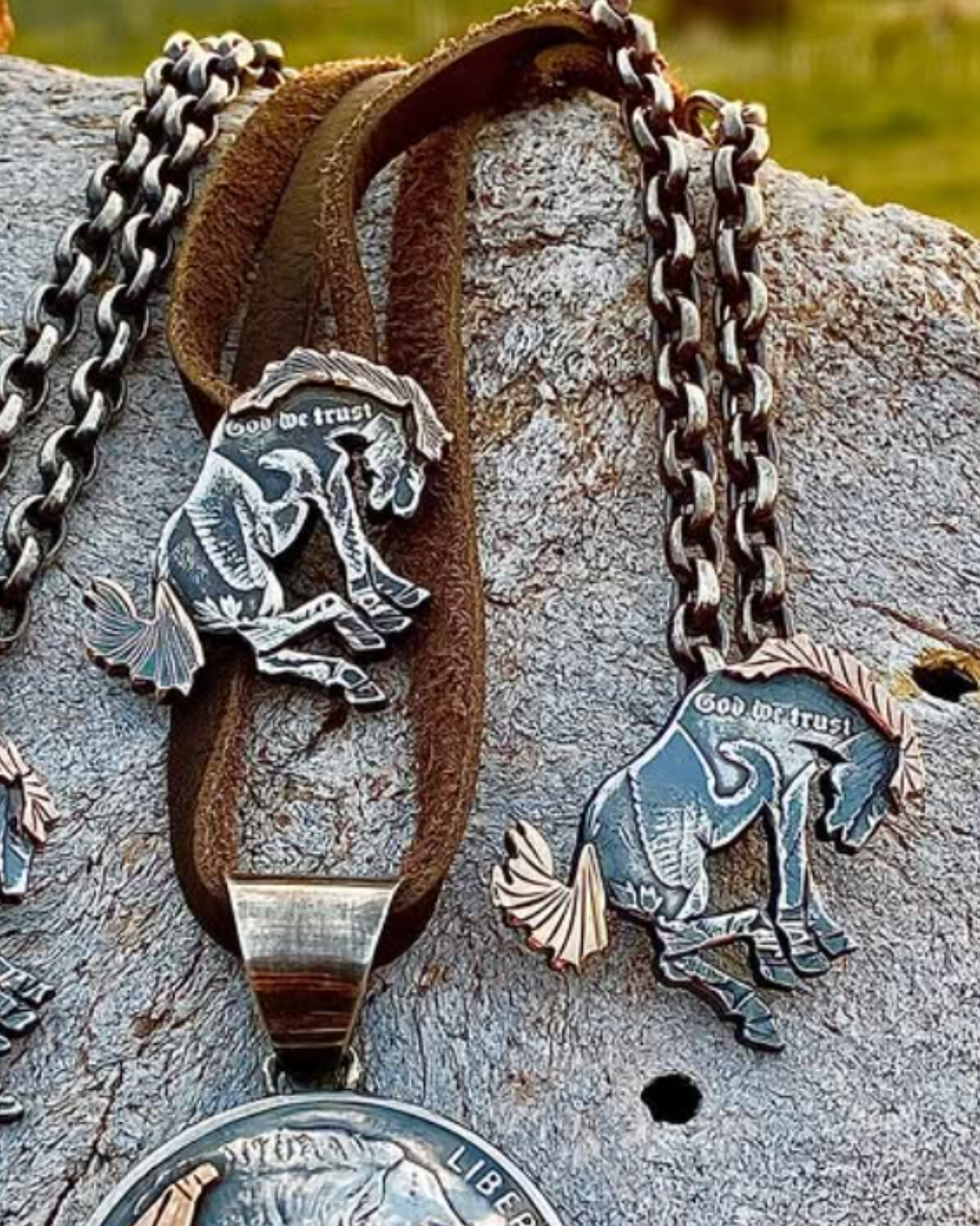 The Buck — Gold Filled Mane & Tail