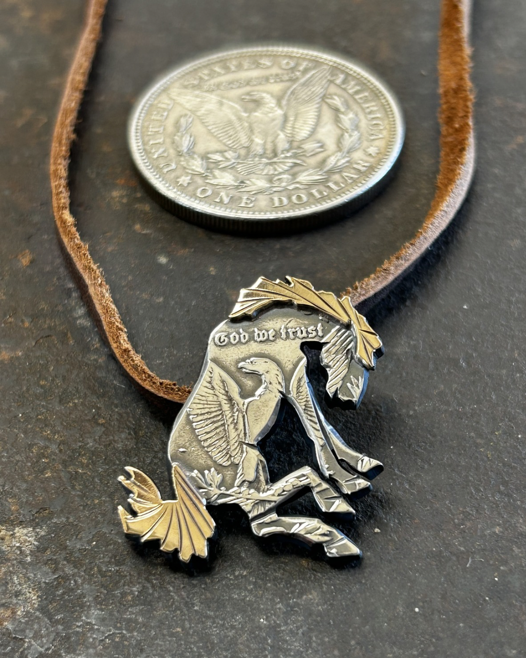 The Buck — Gold Filled Mane & Tail