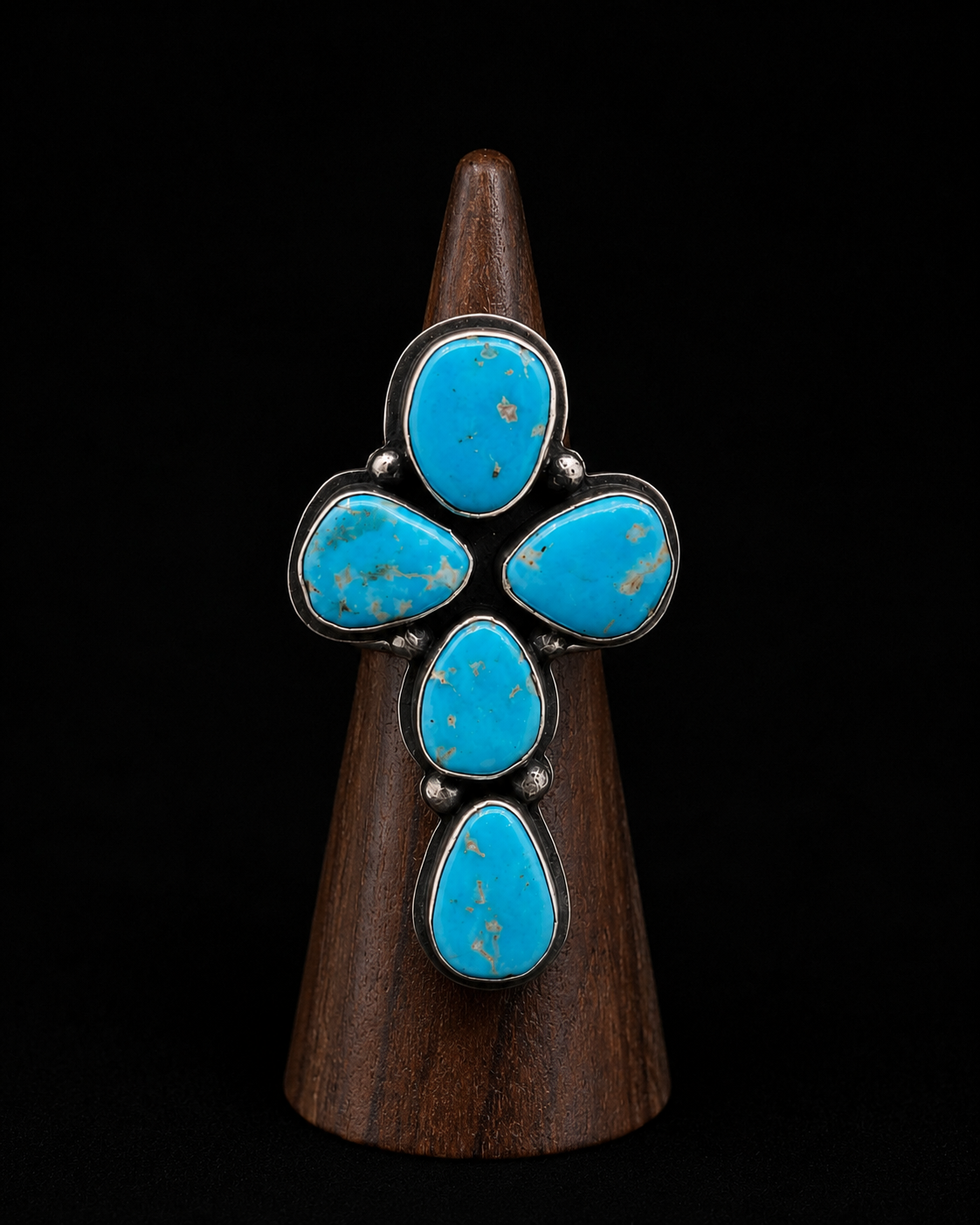 Sleeping Beauty Cross Ring