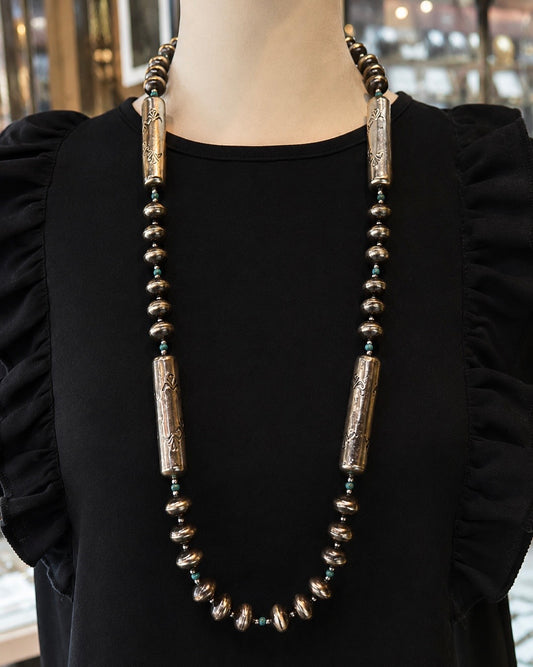Navajo Pearl & Dangle Earring Set