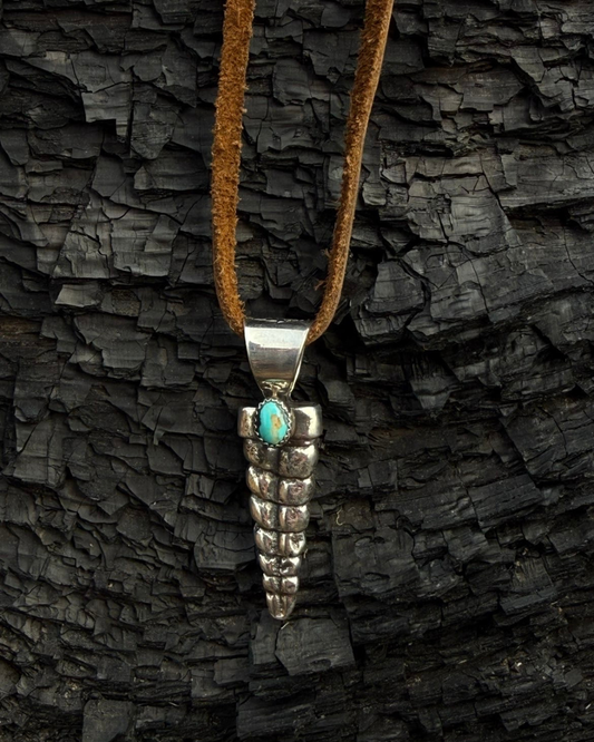 Bad Bronc Rattler Pendant · Tyrone Turquoise
