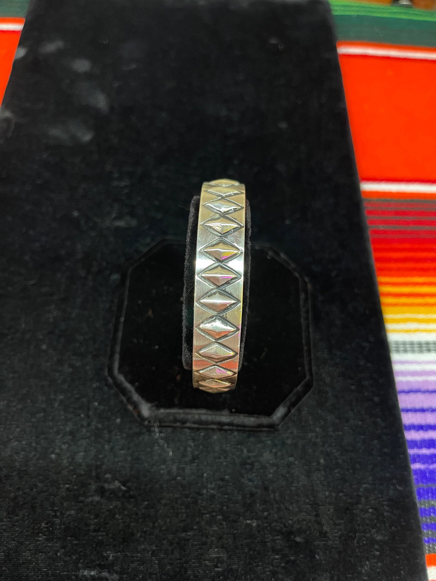 Heavy Silver Stamp Cuff