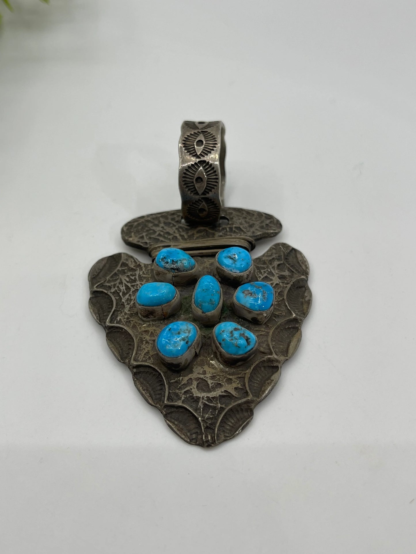 Heavy Sand-Cast Arrowhead Pendant