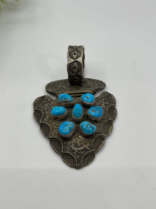 Heavy Sand-Cast Arrowhead Pendant
