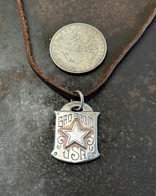Bad Bronc Luggage Tag Pendant