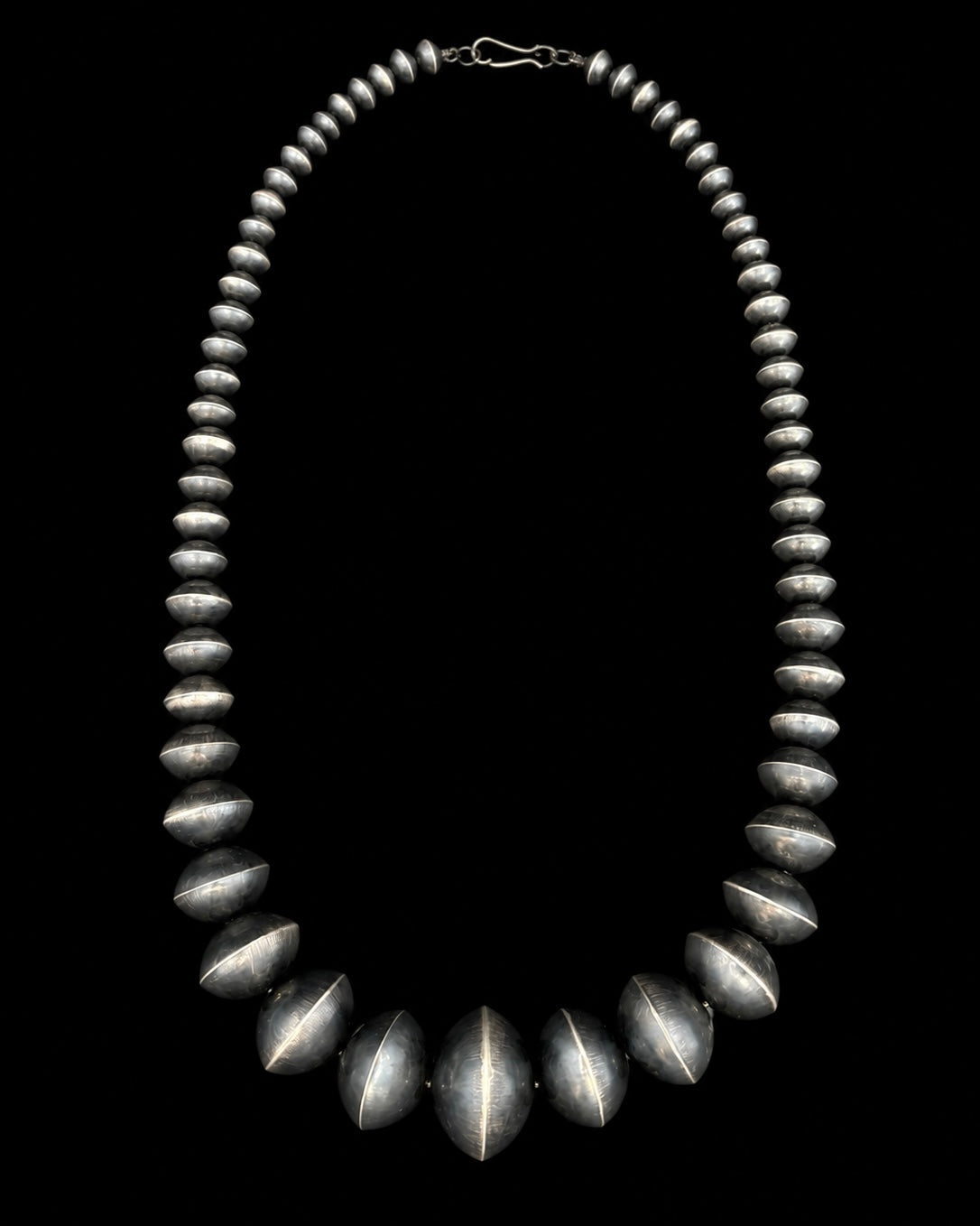 Graduated Saucer Pearl Necklace