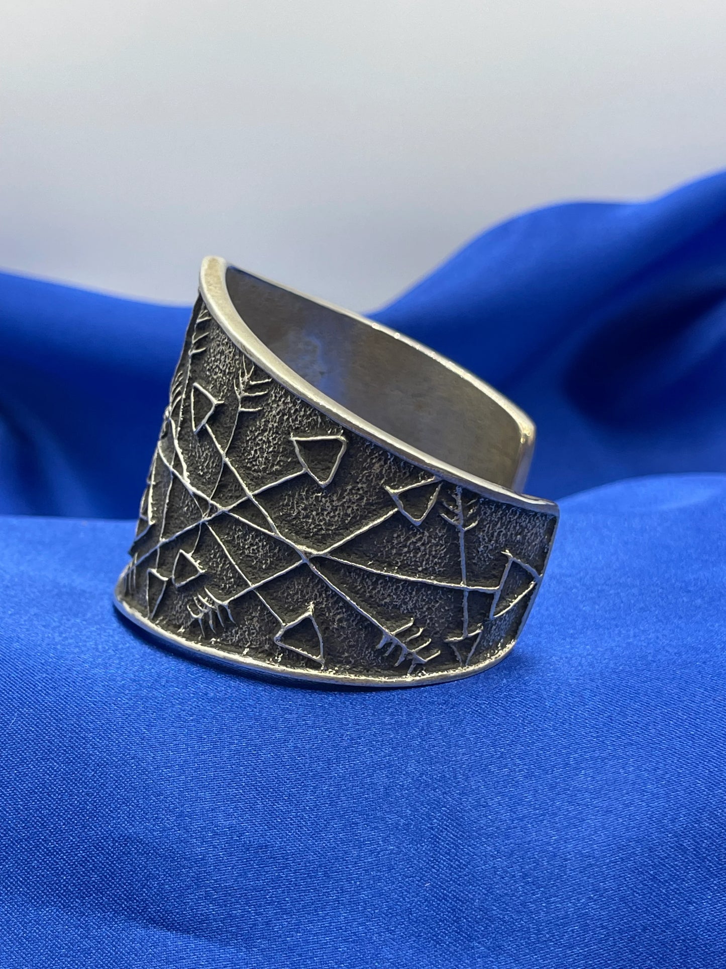 Petroglyph Sand Cast Cuff