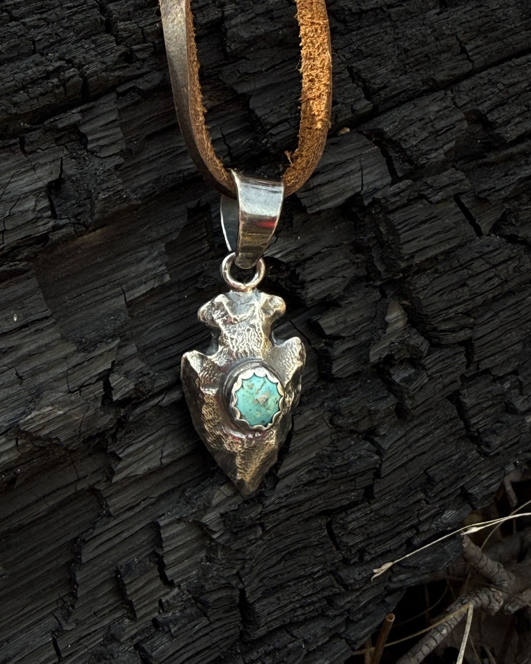 Sandcast Arrowhead Pendant