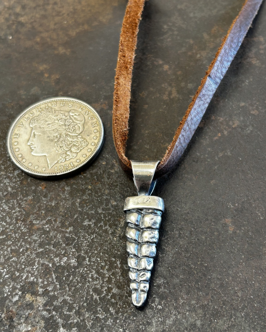 Sterling Rattler Pendant