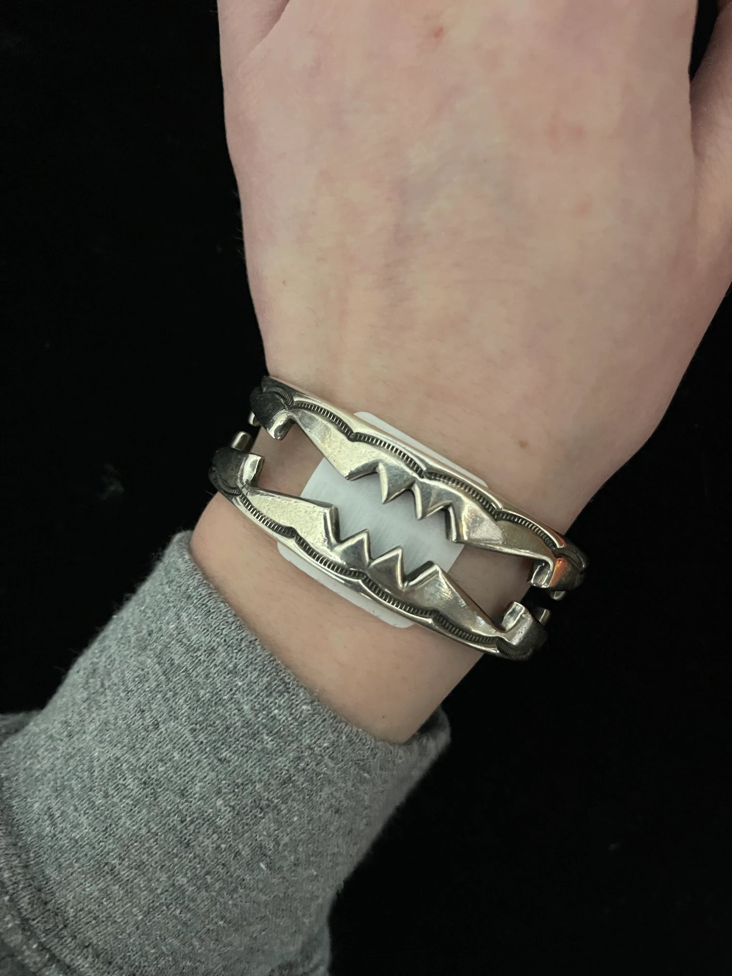 Shadow Cut Sterling Cuff
