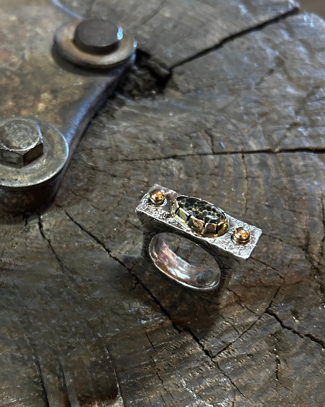 The Column Ring · Damale Turquoise