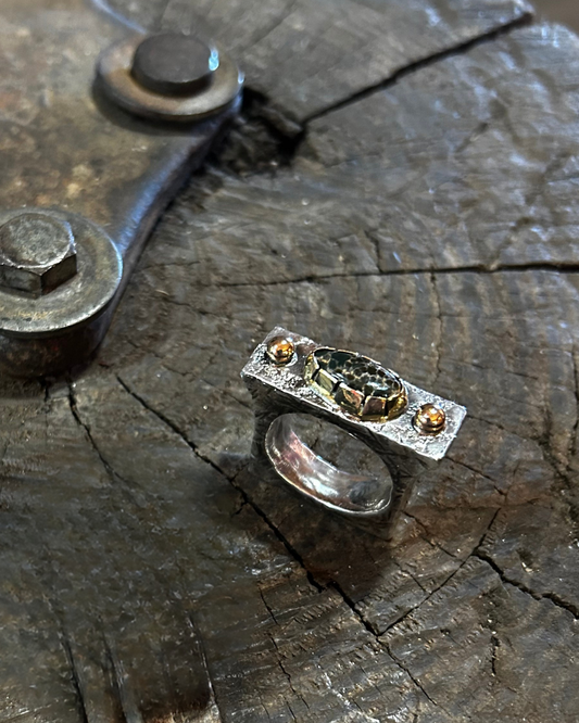 The Column Ring · Damale Turquoise