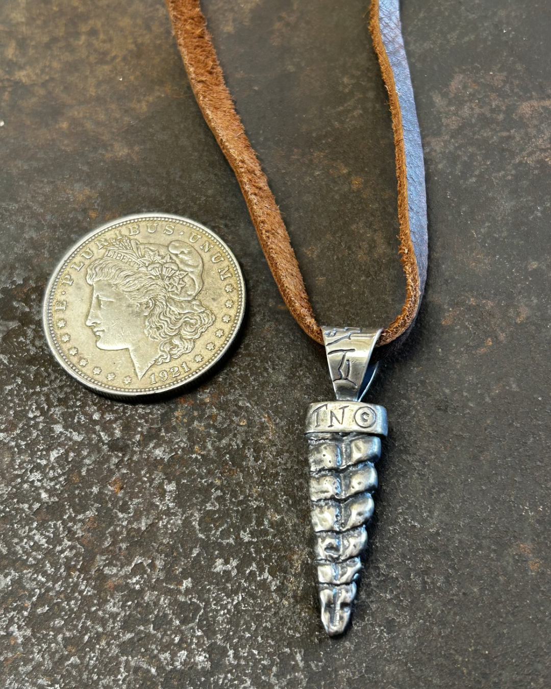 Sterling Rattler Pendant