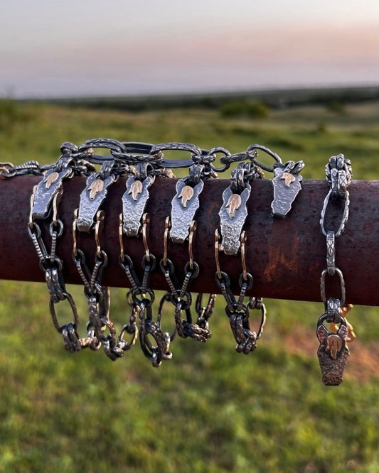 Long-Trot® Cuff — Solid 14K Gold Bit & Forelock