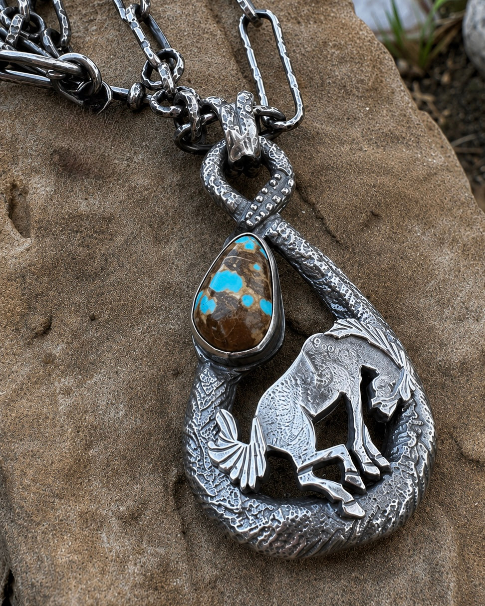 Tufa Stone Cast Limited Edition Buck Pendant