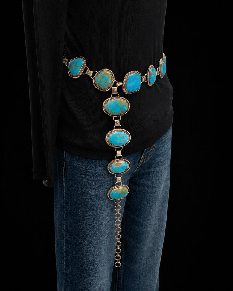 Kingman Turquoise Concho Belt