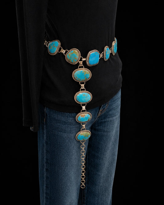 Kingman Turquoise Concho Belt