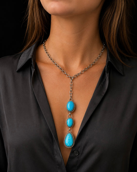 Kingman Three Stone Lariat