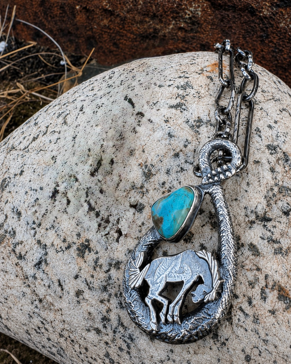 Tufa Stone Cast Limited Edition Buck Pendant