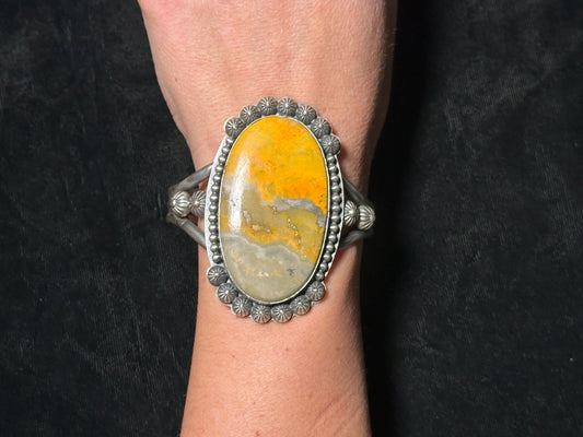 Bumblebee Jasper Cuff