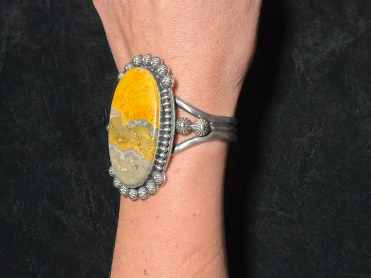 Bumblebee Jasper Cuff