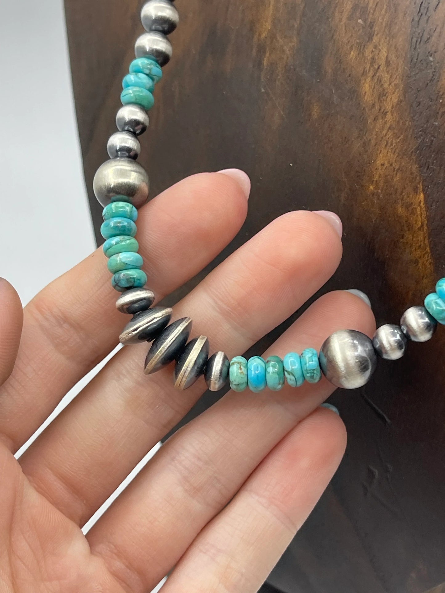 Turquoise & Navajo Pearl Necklace