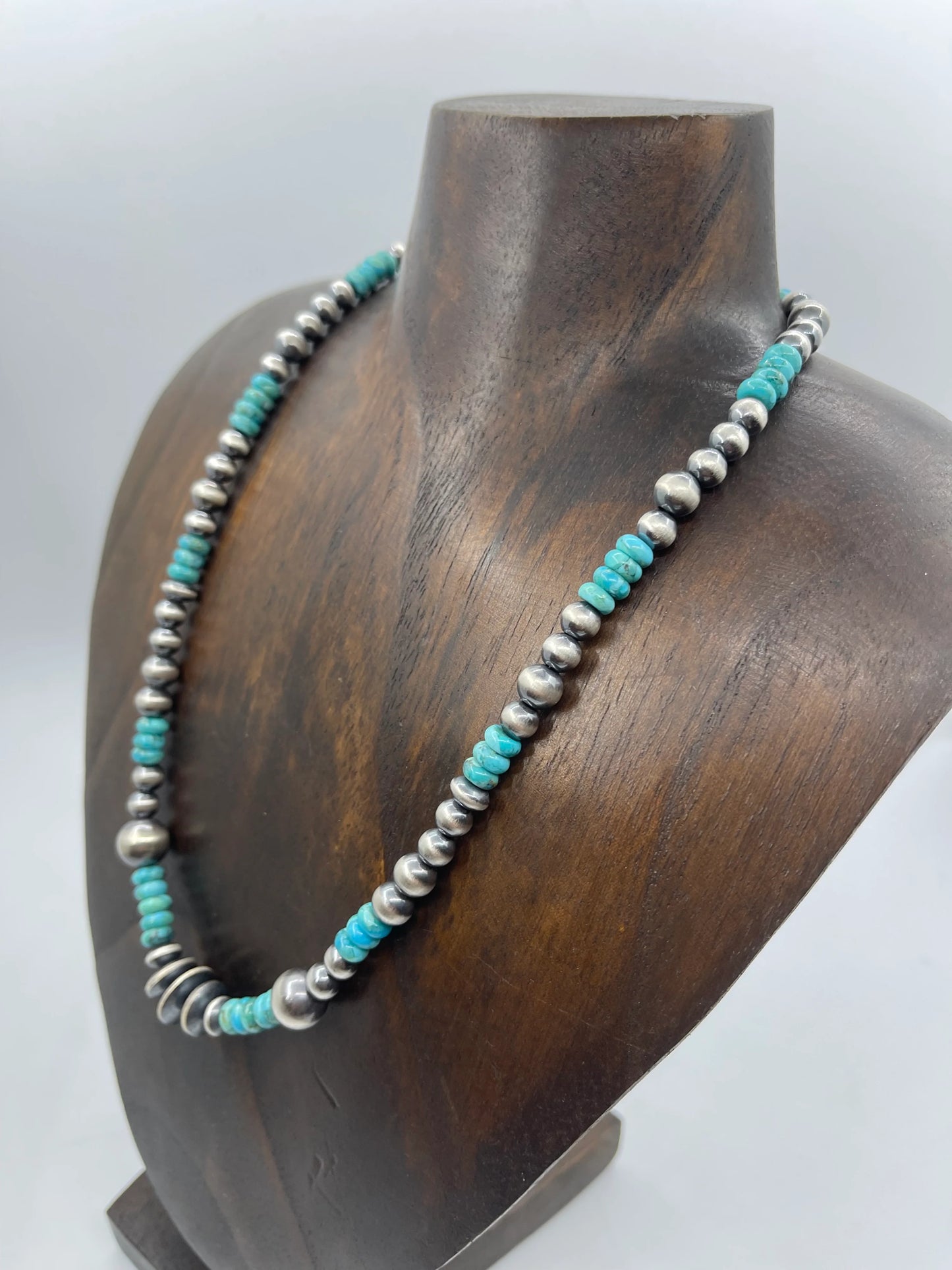 Turquoise & Navajo Pearl Necklace