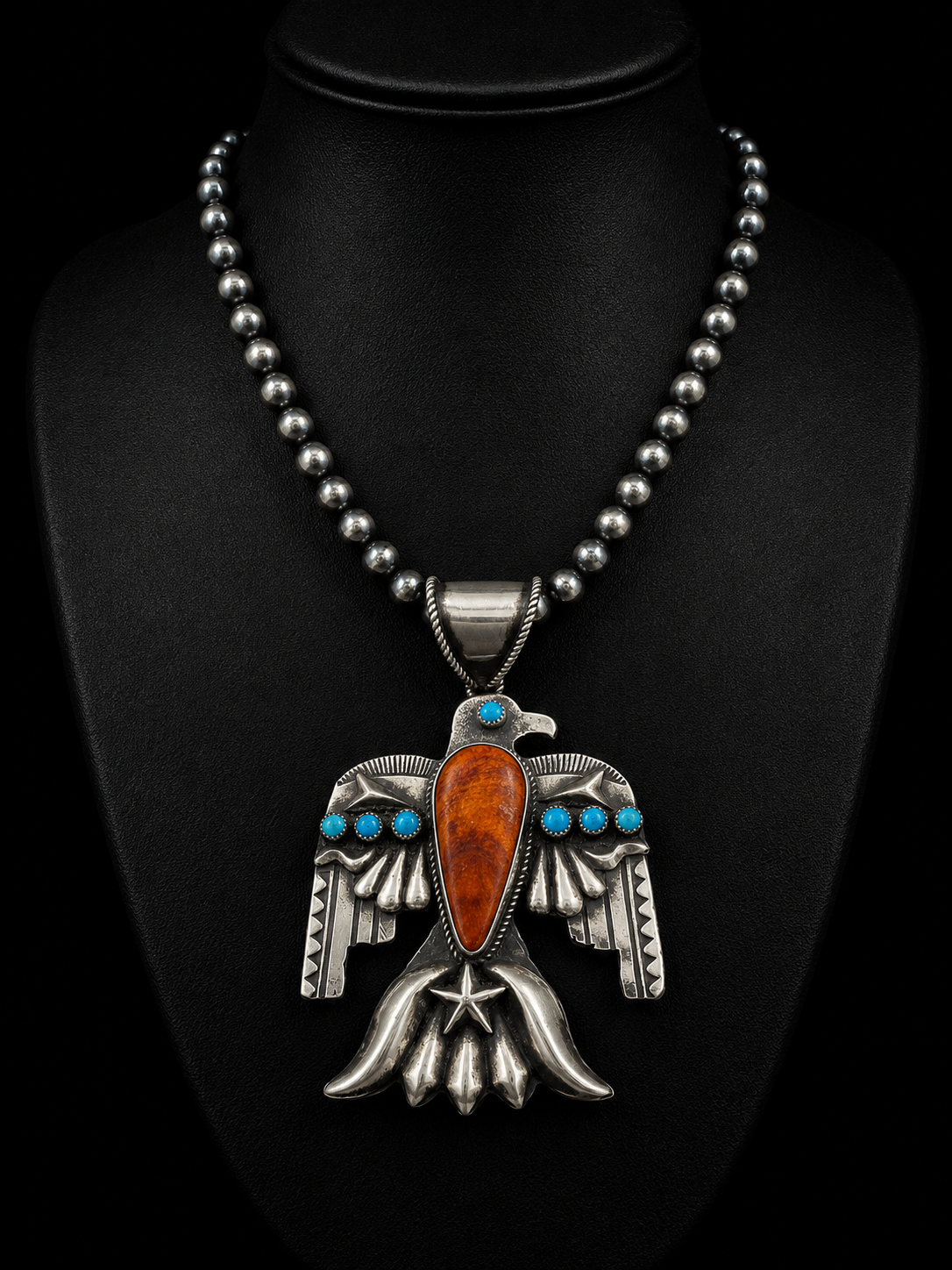 Spiny Oyster Thunderbird Necklace