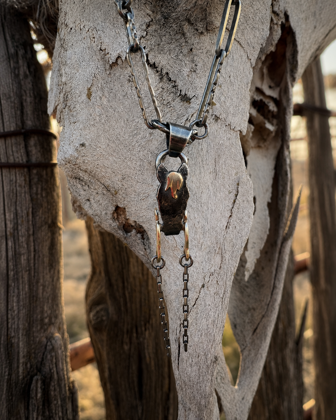 Long-Trot® Pendant - Solid 14K Gold Bit & Forelock